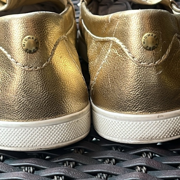 MICHAEL KORS CALLAHAN GOLD TASSEL FLATS LOAFERS 7M - Picture 3 of 8